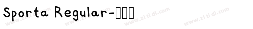 Sporta Regular字体转换